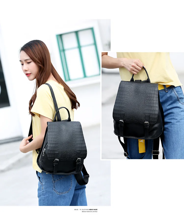 Модные Mochila Для женщин рюкзак кожаный Рюкзаки популярные высокое качество