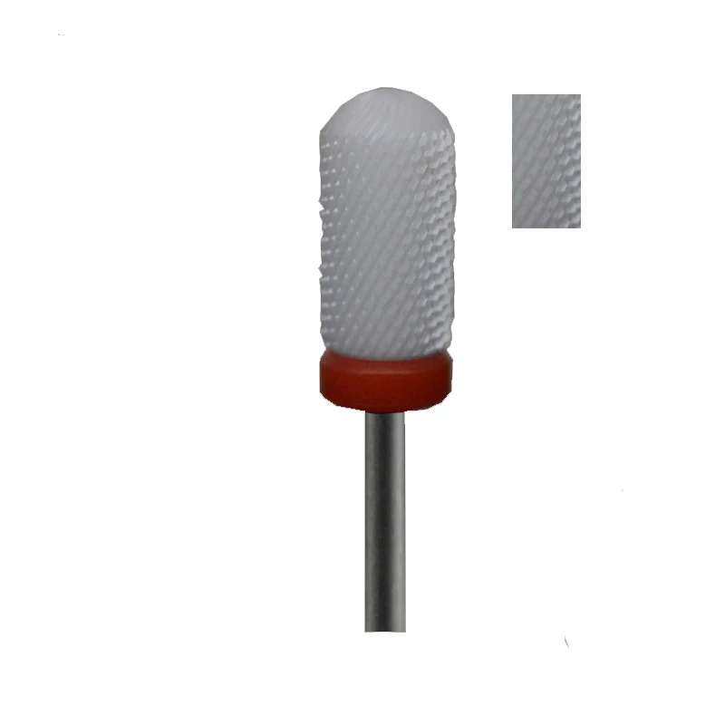 

1pcs White Ceramic Nail Drill Bit - Smooth Top Bit -F