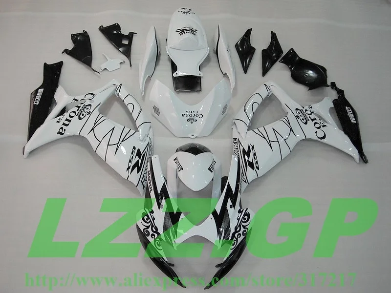 Corona комплект обтекателей для SUZUKI GSXR600 750 06 07 2006 2007 GSXR750 K6 Бесплатная доставка |