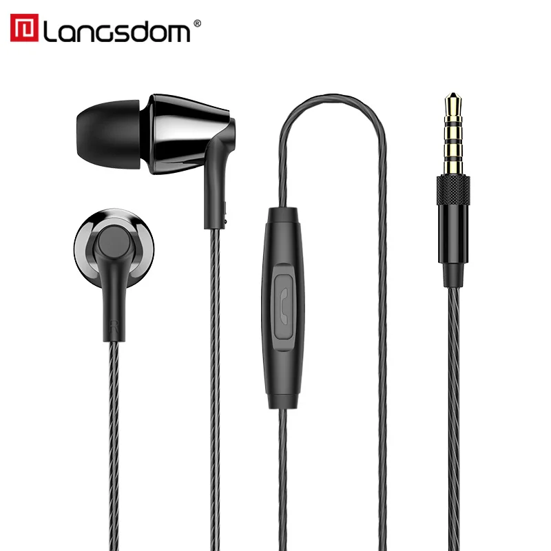 Langsdom M405 бас наушники auriculares для телефона в ухо наушники Hifi наушники гарнитура с микрофоном наушники для Xiaomi iPhone