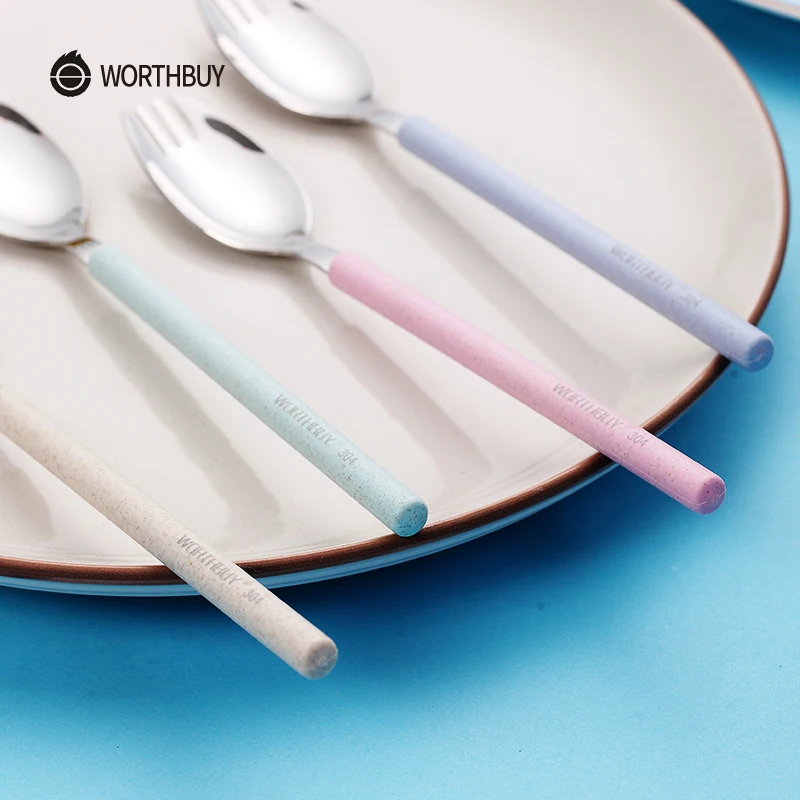 WORTHBUY многофункциональная вилка для фруктов 304 Нержавеющая Сталь Десертная Вилка