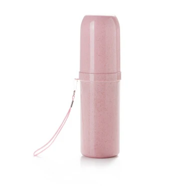 Pink Портативный дорожный держатель для зубной пасты и щетки, колпачок, чехол для хранения чашек, держатель для ванной комнаты - Цвет: Pink