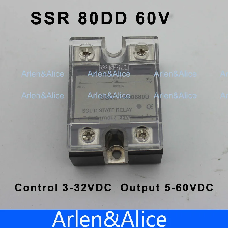 80DD SSR контроль напряжения 3 ~ 32 В постоянного тока выход 5 60 Однофазное
