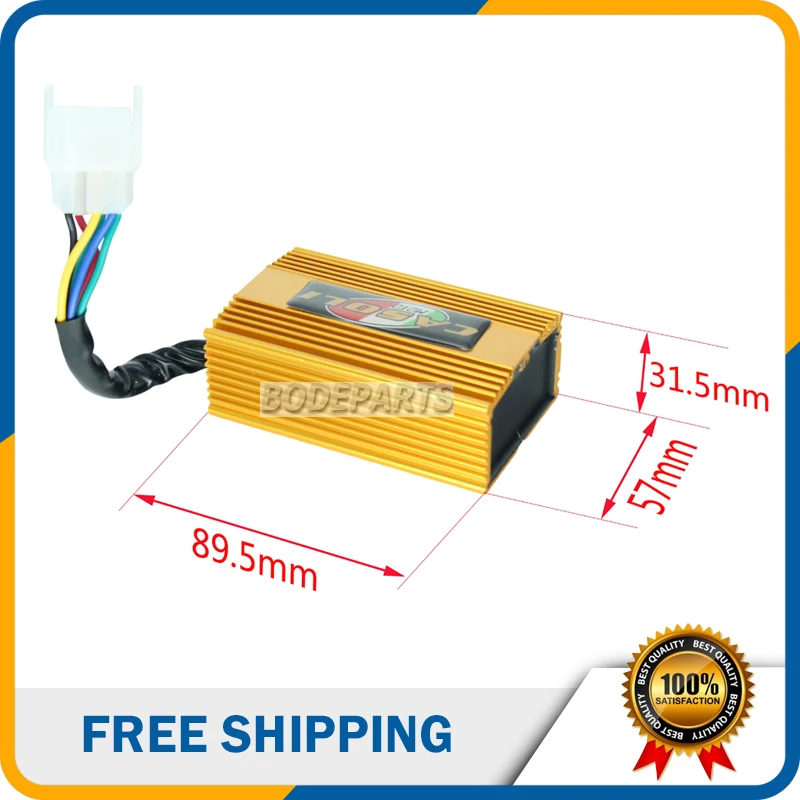 DQ190 алюминиевый 6 контактный гироскоп постоянного тока igincdi Box для 125 150 200 250 CC ATV