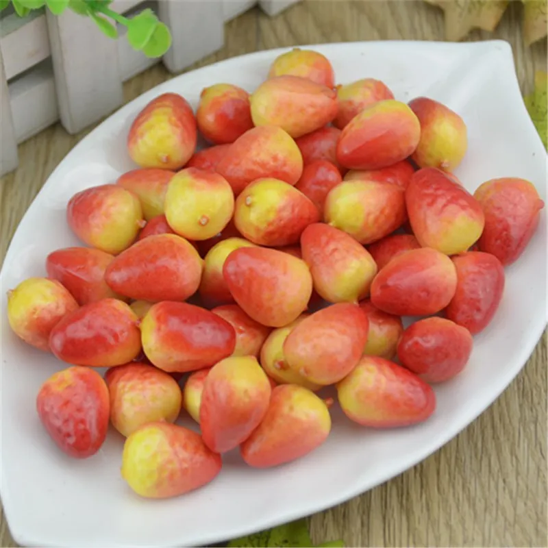 30 шт. 2 см Мини яблоко искусственные фрукты овощи для свадебного украшения дома DIY