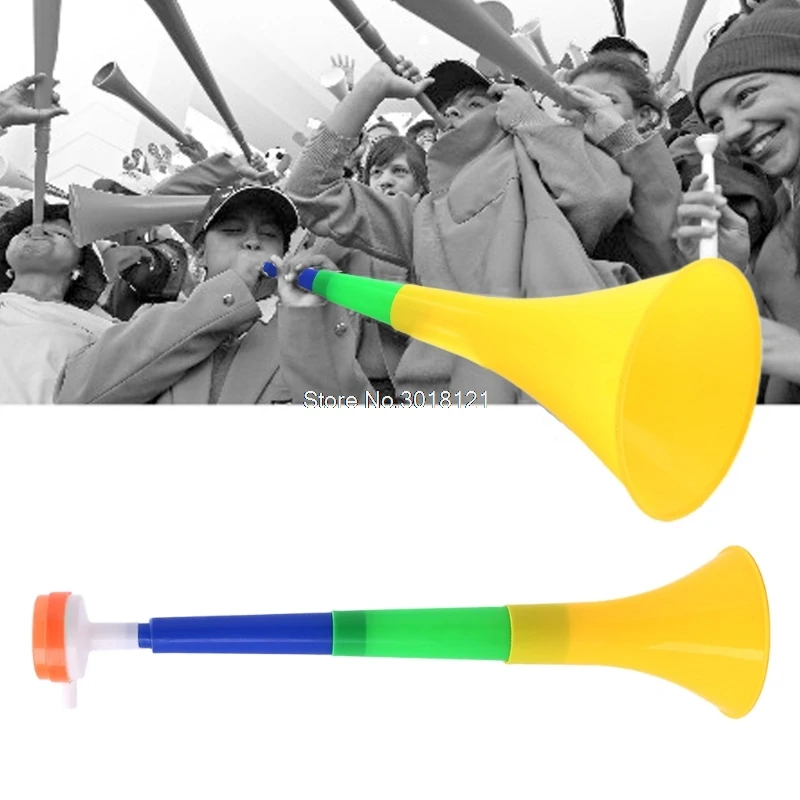 Бесплатная доставка футбольный стадион фанаты мяч Vuvuzela Cheerleader Детская труба