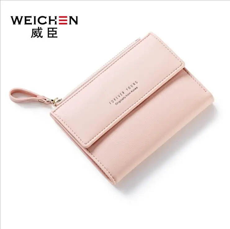 2017 New Female Card Holder Solid Women PU Buckle Wallet Simple Fashion Multi-card Bit Two Fold Standard Wallets Coin Purse | Багаж и