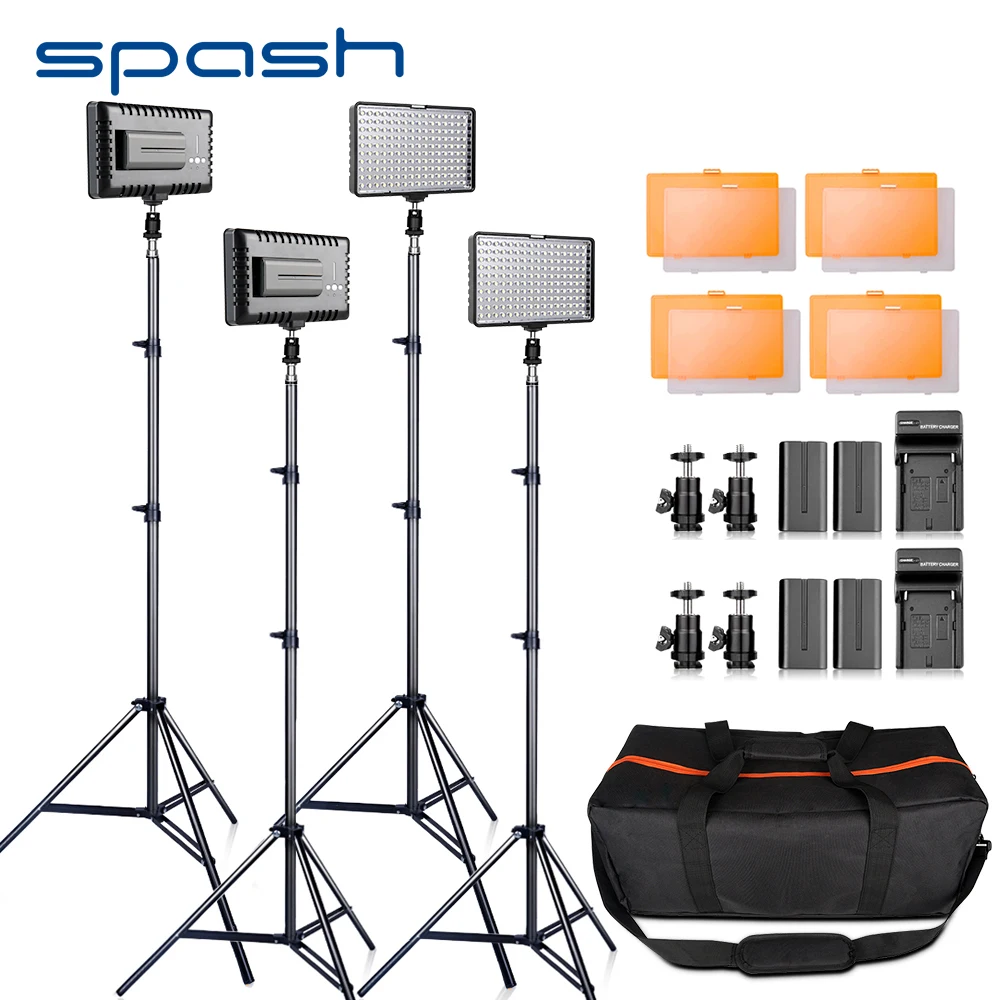 Spash TL 160S свет для фото 4 в 1 комплект светодиодный камеры Освещение фотосъемки