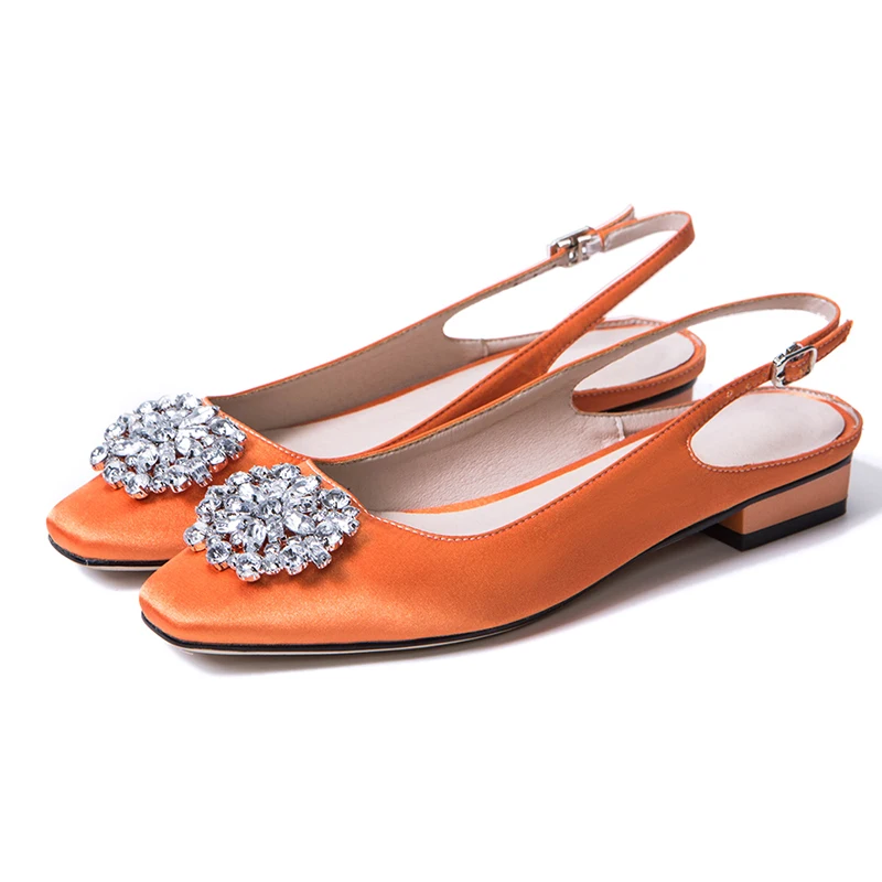 

ENMAYLA New Arrival summer lady square toe buckle strap sandals lady elegant silk square heel sandals ZYL441