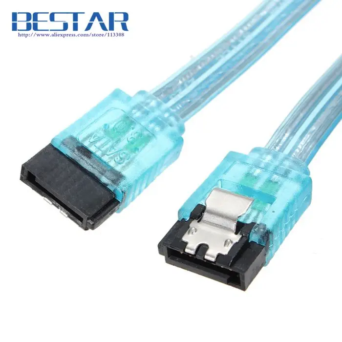 (100 шт./лот) 6 Гбит/с 50 см 100 SATA 3 0 кабель ГБ/сек. 7Pin III Плоский удлинитель Кабель для
