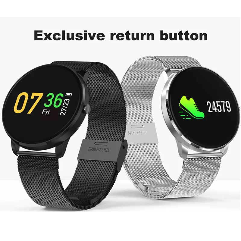 Хит продаж цветные Bluetooth-часы умные часы шагомер круглые фитнес-часы для IOS Android |