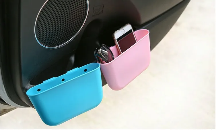 

1PC New Universal Mini Car Trash Rubbish Garbage Bin Dust Case Holder Box Accessories Waste Bins KW 001
