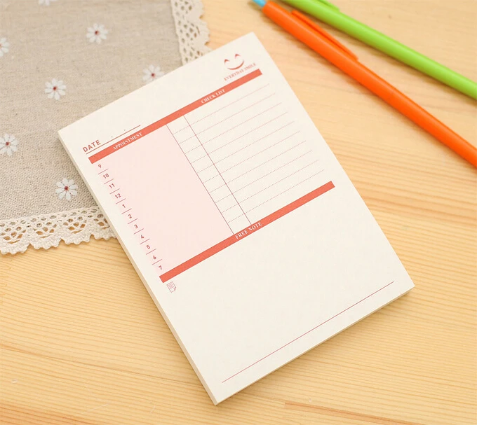 Еженедельник рабочий стол Расписание Ежемесячный план tear notebook summart To Do List