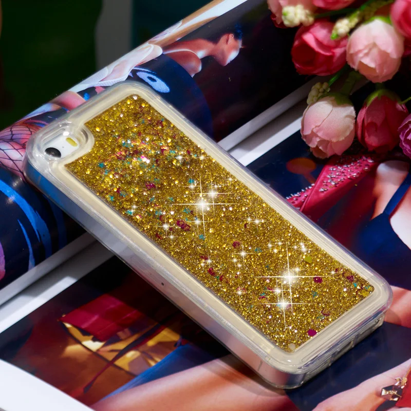 Чехол для телефона Apple iPhone SE 5S 5 динамический жидкий зыбучий песок подходит iPhone5