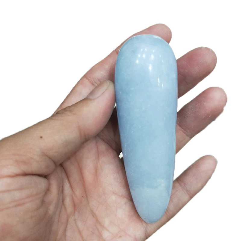 Натуральная синяя минеральная лечебная Массажная палочка Celestite Женская