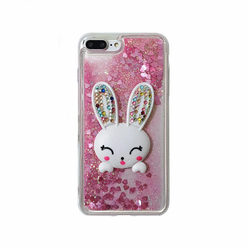 Чехол для huawei P8 P9 P10 P20 selfie P Smart capa Роскошный милый кролик подставка quicksand coque