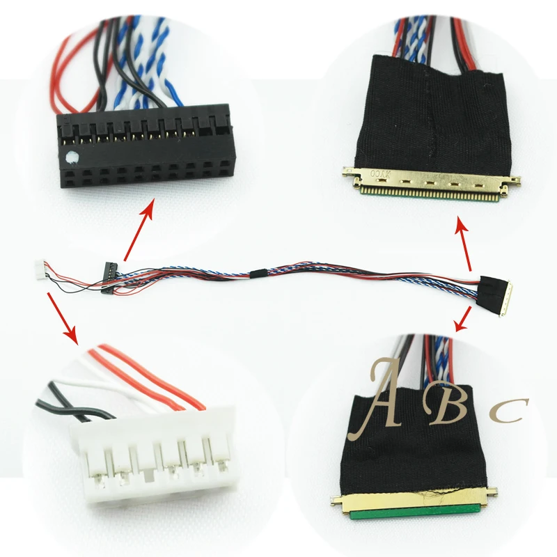 Оптовая продажа 10 шт. VGA AV плата контроллера + 40 контактов Lvds набор кабелей для