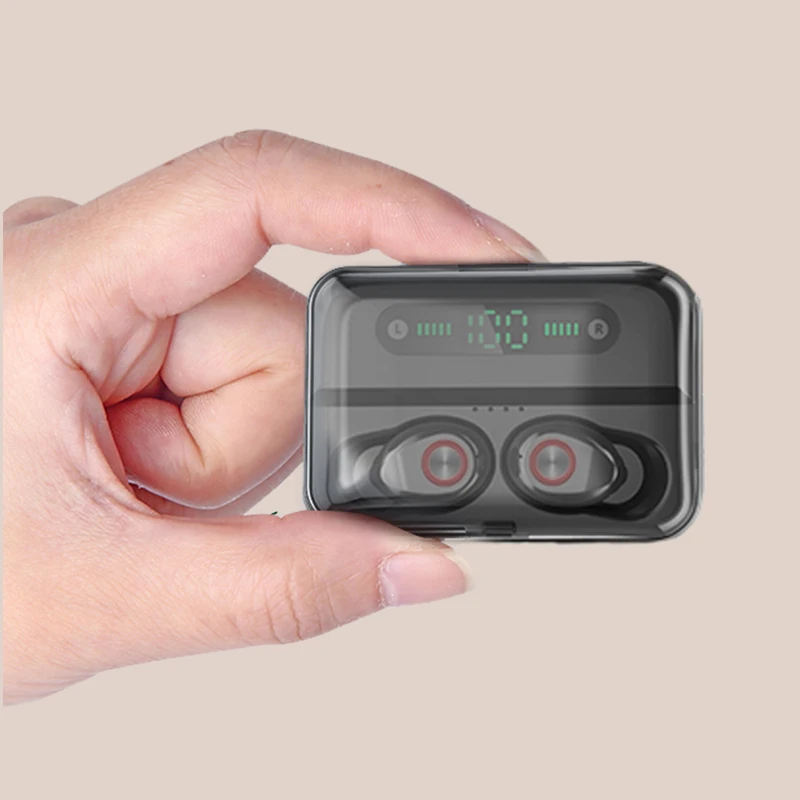 Светодиодный дисплей TWS 5 0 беспроводные наушники 6D стерео Bluetooth Спортивная