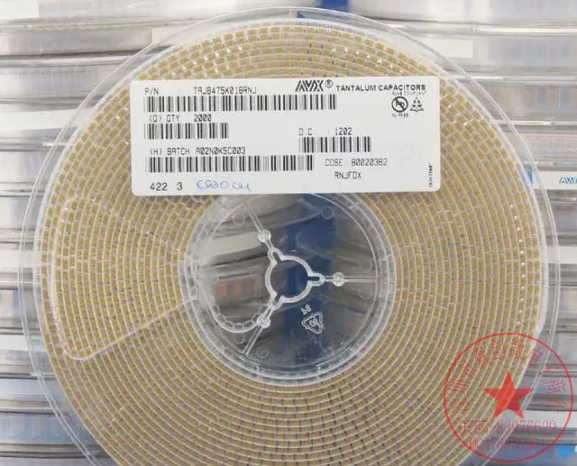 Танталовый конденсатор SMD/4 7 мкФ 16 В Тип B 3528 TAJB475K016RNJ AVX импортный | Обустройство