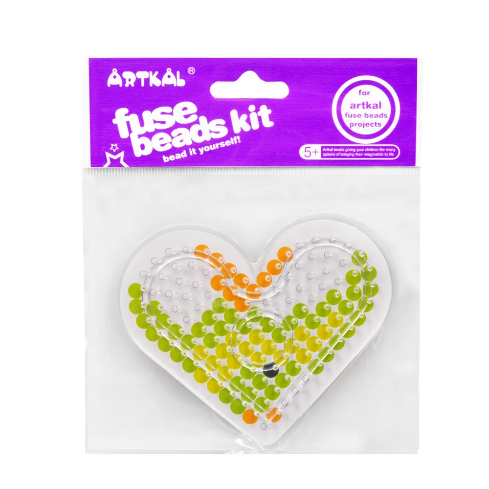 Бусины Artkal Fuse в форме сердца с мультяшным рисунком для Midi 5 мм бусины пиксели