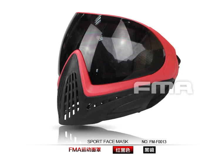 FM-F0013 FMA F1 открытый Пейнтбол страйкбол безопасность Анти-туман очки/полное лицо Ma sk 21 Цвета - Цвет: FM-F0013