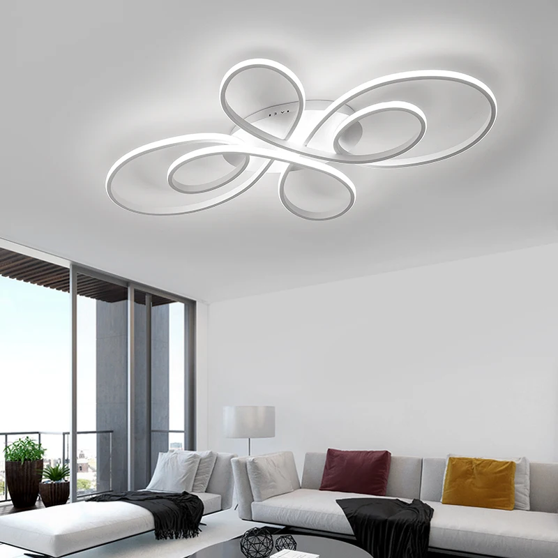 $76.50 Modern LED Ceiling Lights Dimmable Living room Dining room Bedroom Study Balcony Aluminum Body Home Decoration Ceiling Lamp