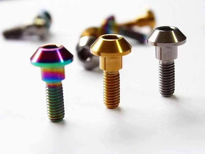 

(2) M6x20mm Ti/Golden/Rainbow GR5 TC4 Titanium Bolts For Motorcycle Disc Brake