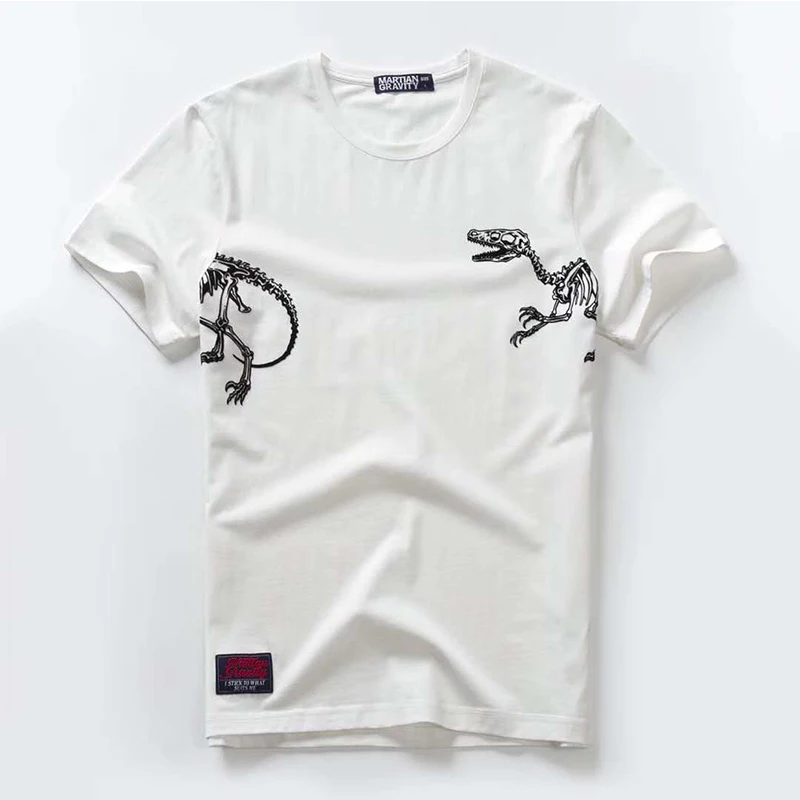 VOMINT новая футболка с принтом Мужская коротким рукавом Хлопок мульти причудливая