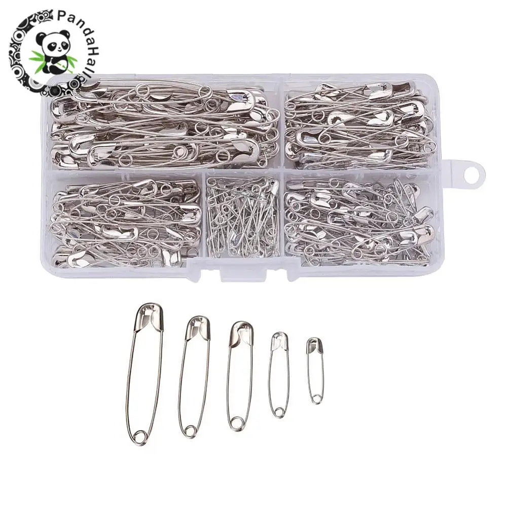 

Iron Safety Pins Sets Metal Findings for Jewelry Making Clothes Clothin Accessories 00#~4# 22~55x5~11x2~3mm; pin: 0.3~1mm
