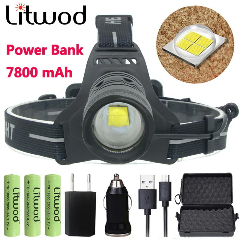 Мощный светодиодный головной фонарь Z20 Litwod 2808 32 Вт чип XHP70 4292 лм|Налобные LED-фонари|