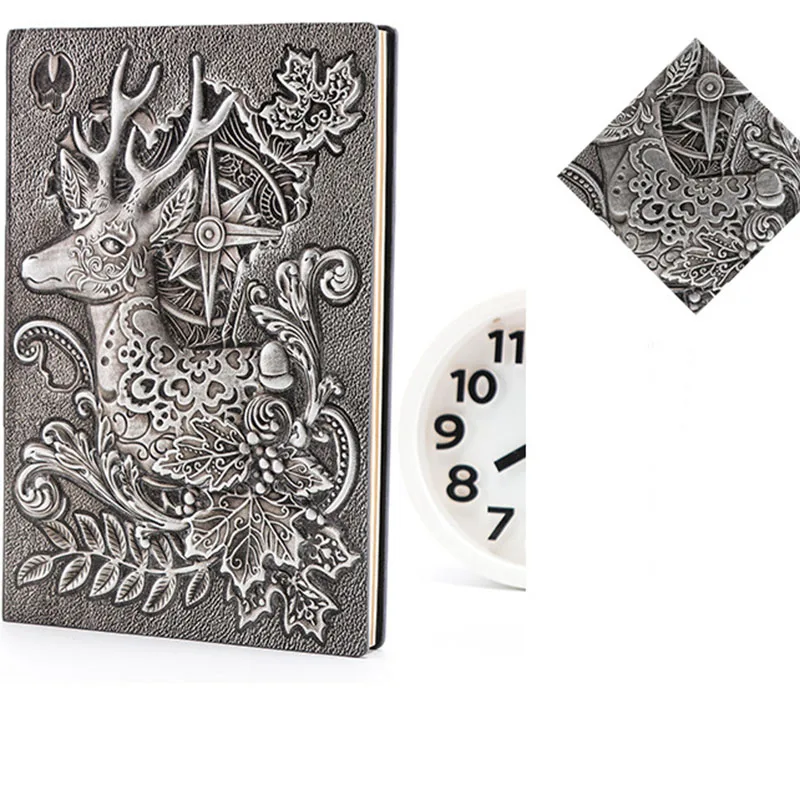 100 листов классический мультфильм Европейский тиснением Ретро лося ноутбук