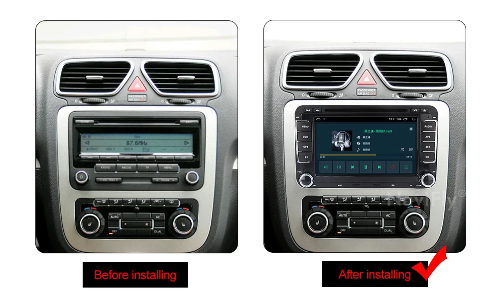 Android 9,1 Автомобильный dvd Радио мультимедийный плеер для VW Skoda Octavia golf 5 6 touran passat B6 jetta polo tiguan gps