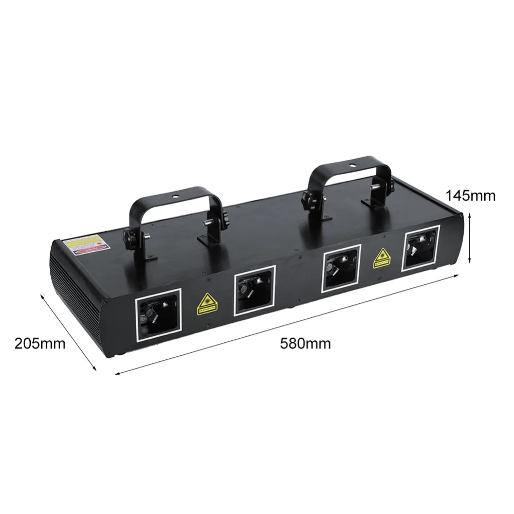 4 объектива 30 Вт лазерный сценический светильник 7CH DMX512 звук активированный диско