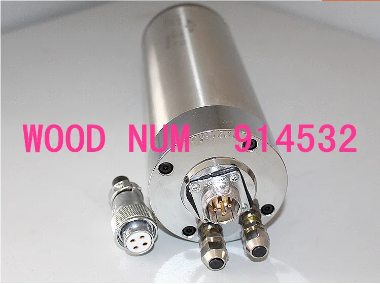 Высококлассный Электрический шпиндель с водяным охлаждением диаметр 2 кВт 80 мм 4