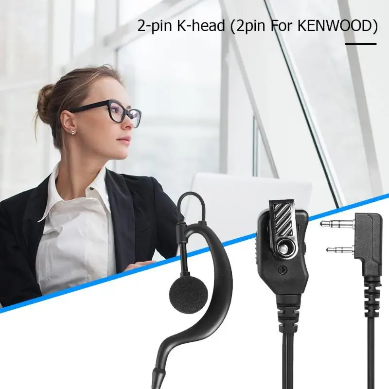 G-shape PTT наушники с регулировкой громкости для Kenwood Retevis BAOFENG