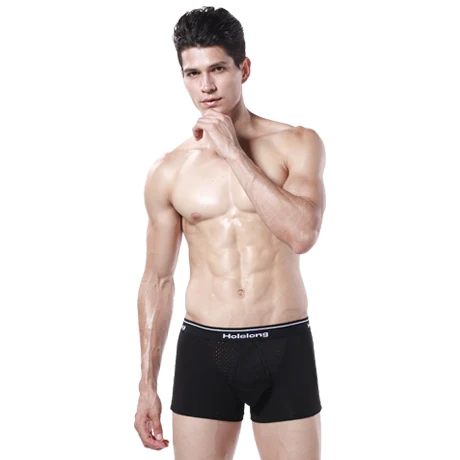 Бесплатная доставка новинка 2017 года Лидер продаж мужские трусы боксеры из модала