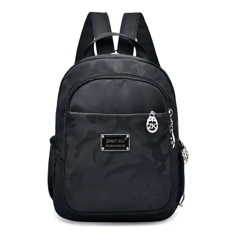 Black camouflage Mochila Feminina мини небольшой рюкзак для ноутбука рюкзаки для девочек подростков Bolsa Escolar Повседневное нейлон Водонепроницаемый Для женщин нагрудный рюкзак - Цвет: Black camouflage