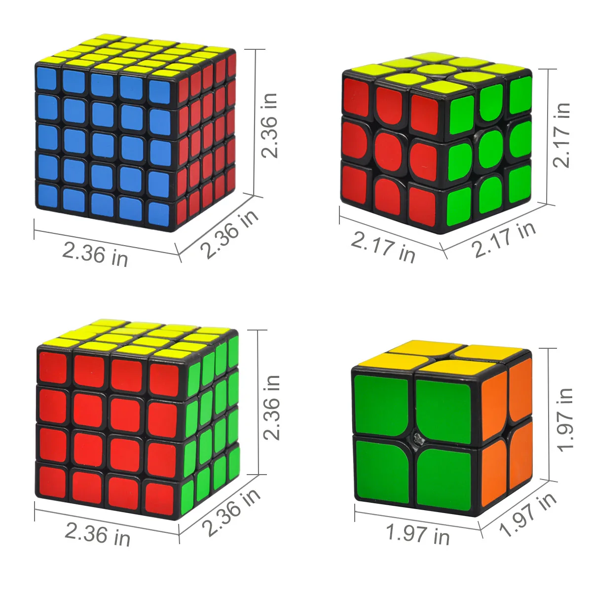 Diansheng 2x2 3x3 4x4 5x5 волшебный куб скоростной головоломка набор из 4 предметов