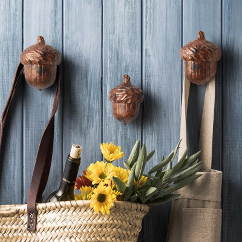 1 шт. Смола креативные сосновые шишки гриб украшение крючок Настенное подвесное