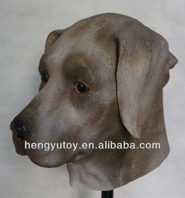 Реалистичная латексная маска для мопса лабрадора|dog mascot costume|dog capdog pig costume |