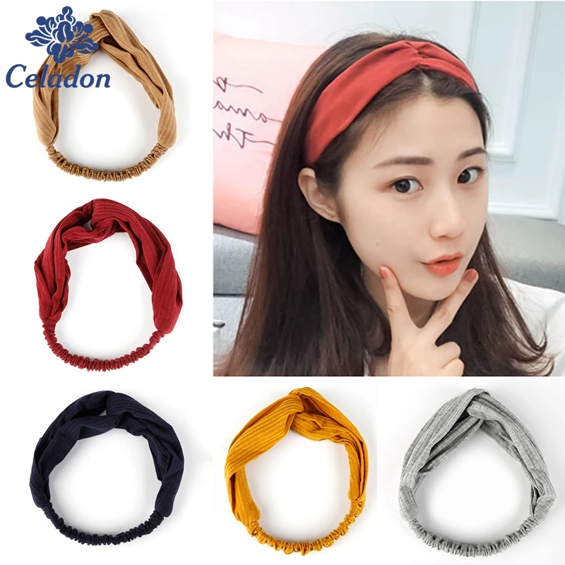 Тюрбан с цветком витая завязанная Этническая головная повязка на голову Модная