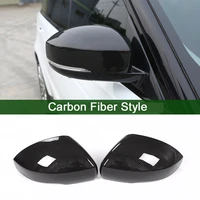 carbon fiber style for range rover sport rr sport 2014 17 abs plastic side rearview mirror cover trim for landrover discovery 4