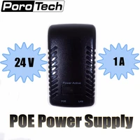 poe power supply adapter 24v 1a eu plug input ac100 240v output dc24v 1a poe adapter injector power supply free shipping