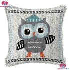 Набор крючков с защелкой, подушка для вышивки Сова, сделай сам, аксессуары для домашнего декора, печать на холсте, фотобумага для рукоделия