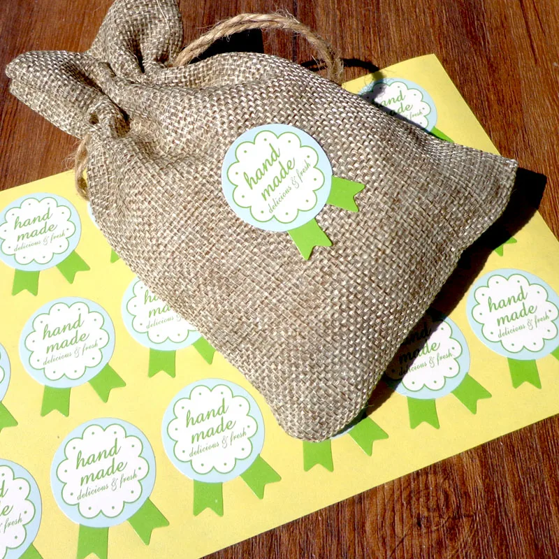 102 шт. бумажная наклейка в форме медали зеленая герметизирующая ручной работы