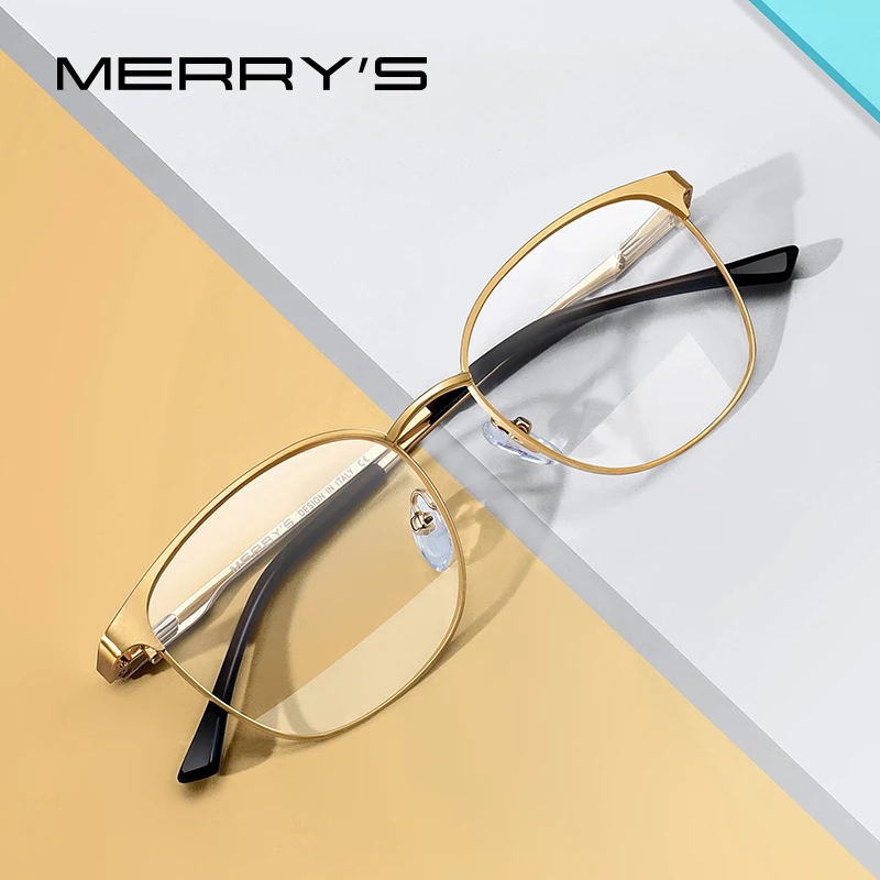 

Мужские и женские очки MERRY'S, овальная оправа для очков по рецепту при близорукости, S2046