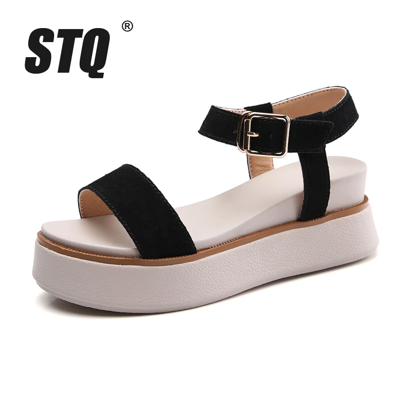 STQ 2020 летние женские сандалии на платформе с толстым каблуком