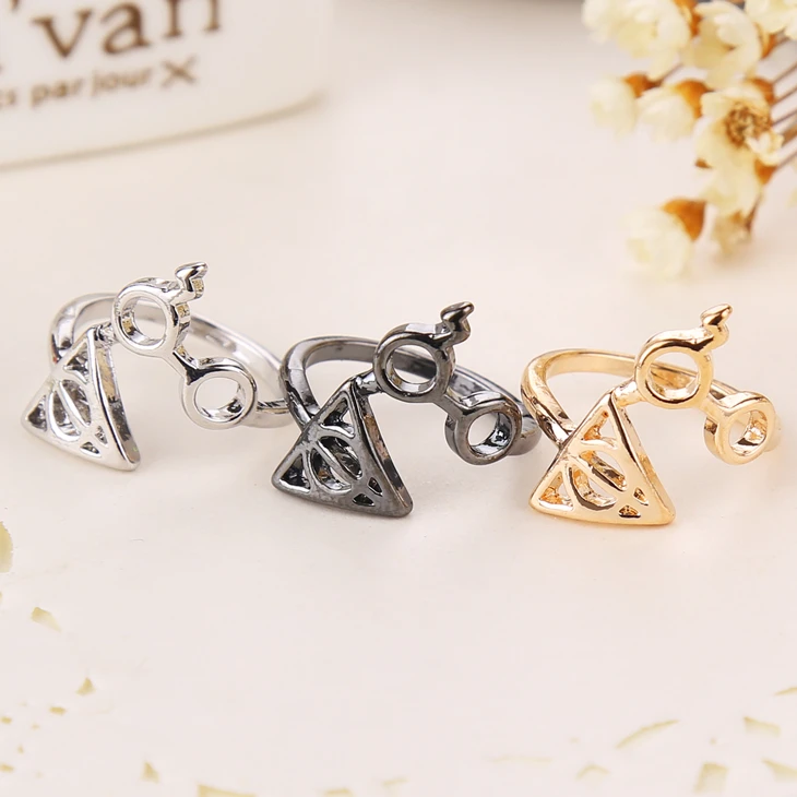 

glasses lightning bolt scar ring for men and women wholesale