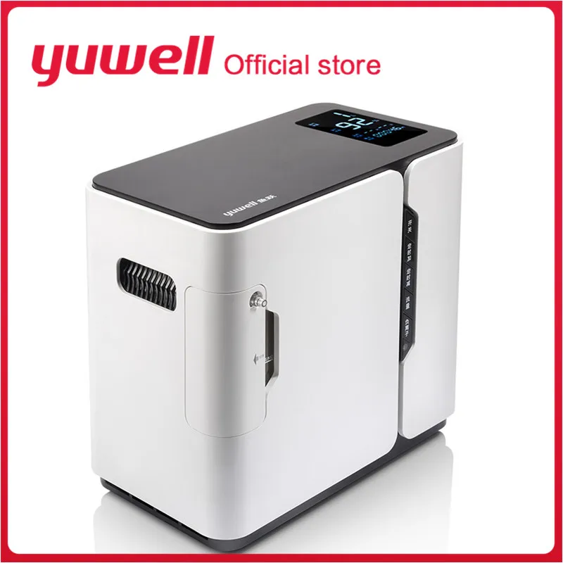 YU300 Портативный кислородный концентратор Yuwell, медицинский кислородный аппарат высокой концентрации, медицинский уход, домашний кислородный прибор с большим экраном 1-5 л/мин - Цвет: YU300