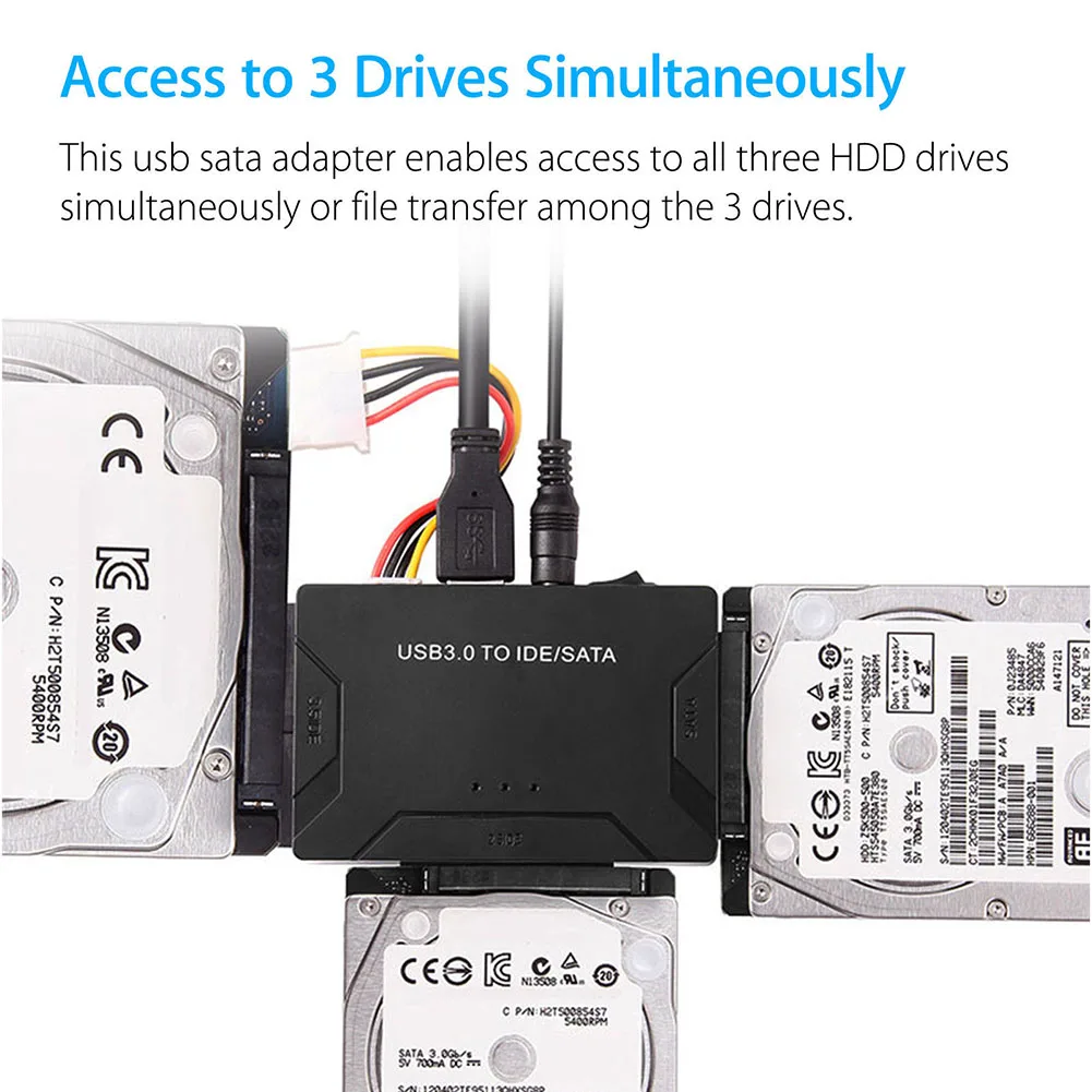 USB 3 0 к IDE SATA конвертер Внешний жесткий диск адаптер Комплект 2 5 &quot3 5&quot кабель HSJ-19 |